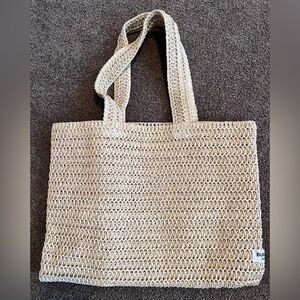 Burberry Goddess straw bag